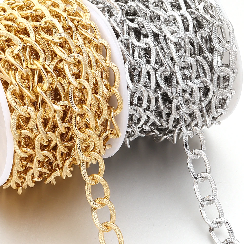 O-shape Aluminium Chains for Jewelry Making DIY Accessories