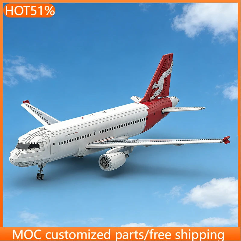 

8285 деталей: Конструктор-самолет Airbus A319-100 QantasLink (MOC), модульный, настраиваемый, креативный, для самостоятельной сборки, подарок для мальчиков на праздники