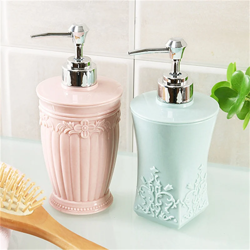 Shower Gel Split Bottle European Sculpture Simple Convenient Practical Hand Wash Lotion Water Emulsion Shampoo Press Bottle