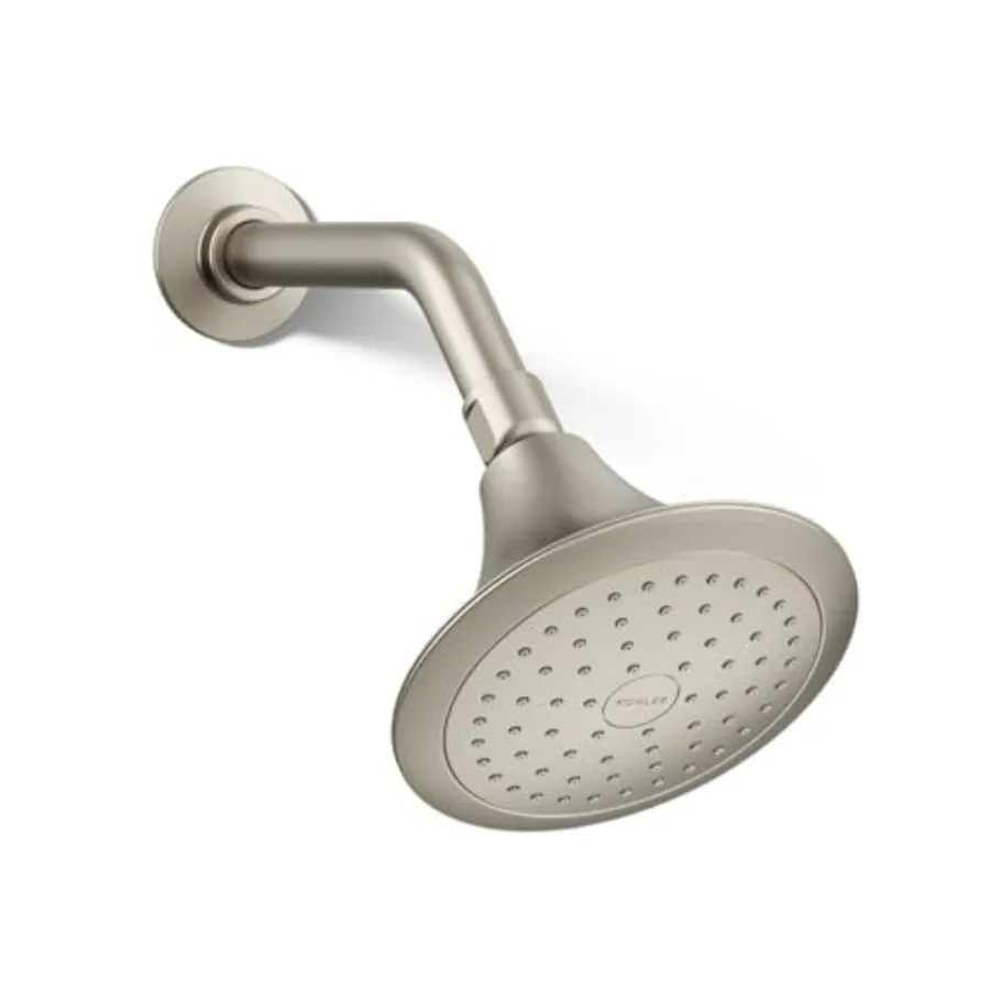 10282-AK-BN Forte Single-function Showerhead 2.5 gpm Vibrant Brushed Nickel Water-saving High-pressure Showerhead for Modern Ba
