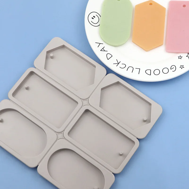

2 circles, 2 squares, 2 diamonds, silicone aromatherapy wax sheet mold, DIY home baking, handmade wax sheet mold