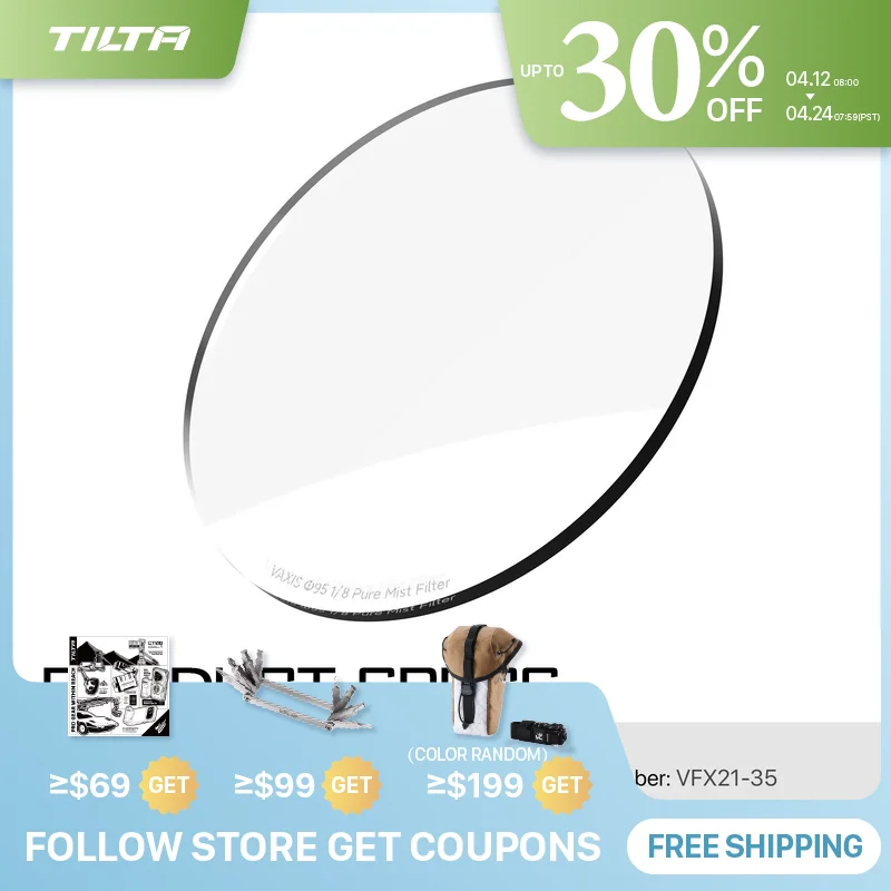 

Фильтр TILTA VFX21-35 Vaxis 95 IRND1.5 1,2 0,3 Pure 1/8 Подходит для MB-T16 4x5,65 дюйма Mirage Matte Box для DSLR/беззеркальной камеры