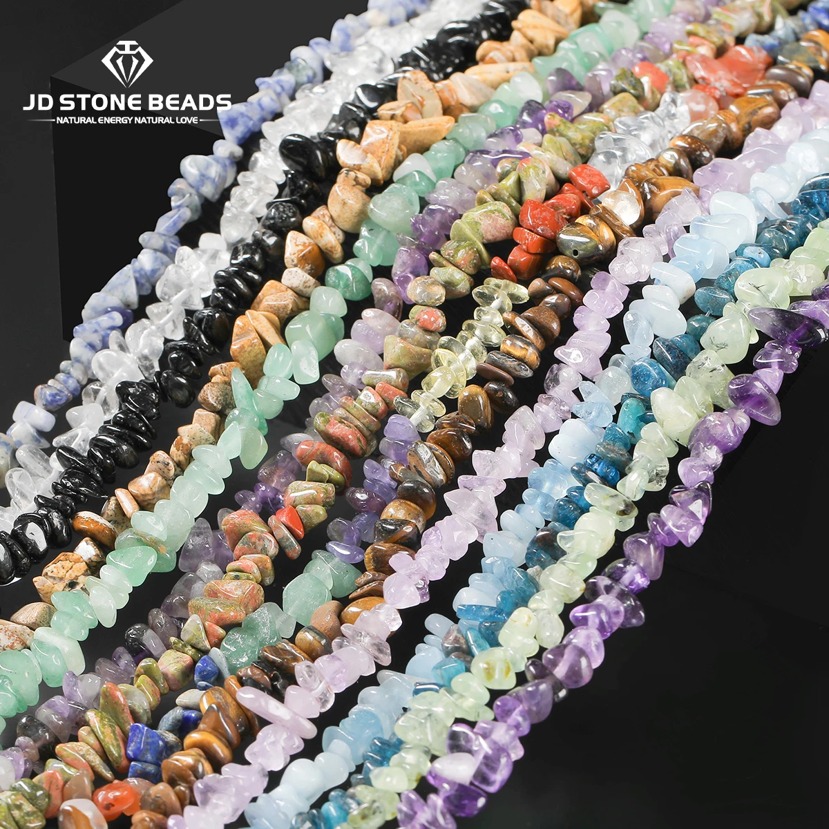 

32" Inch Natural Stone Rock Quartz Amethyst Chips Bead Gravel Nuggest Beads for Jewelry Making Diy Necklace Bracelet Accessory