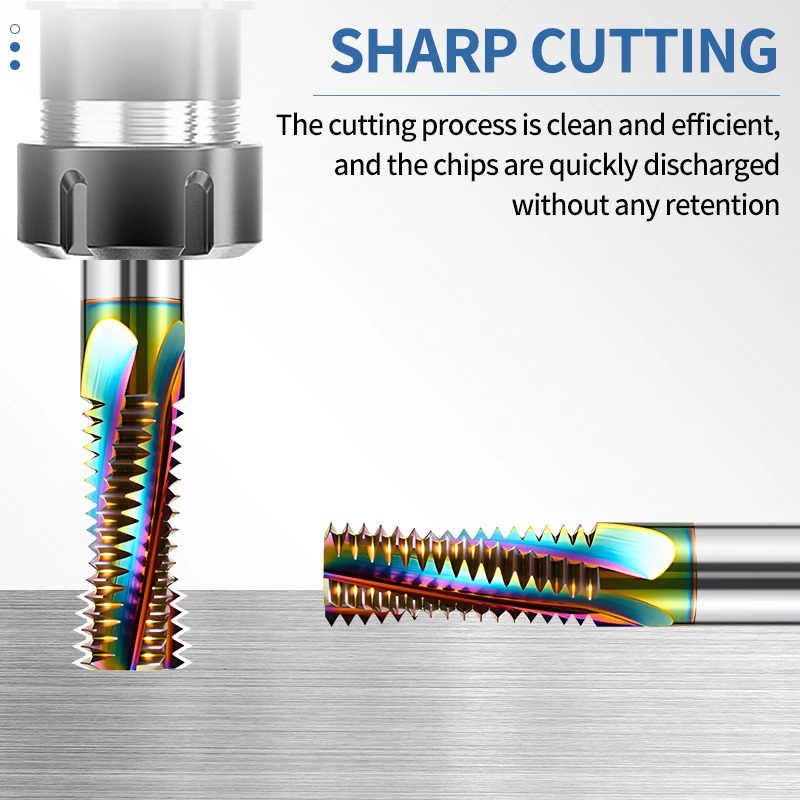 

UFS TAP Full Thread Milling Cutter CNC Long Shank 100L Machine Solid Carbide Tungsten Steel M3 M4 M5 M6 M8 M10 M12 M14 M16 x100L