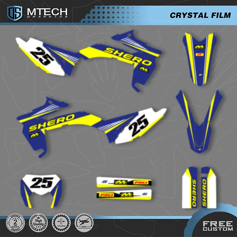 DSMTECH مخصص فريق الرسومات الشارات ملصقات أطقم ل Sherco 2012 2013 2014 2015 2016 SE SE250 300 002 #3