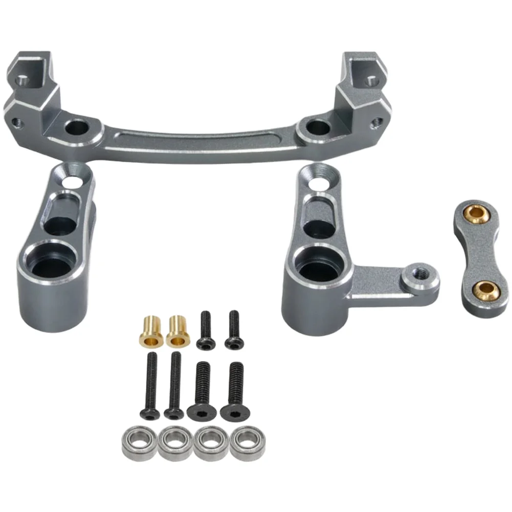 

Комплект для модернизации рулевого управления из алюминиевого сплава для радиоуправляемых машин ARRMA MOJAVE 1/8 SCALE 4X4, металлическая конструкция, титановый синий, красный