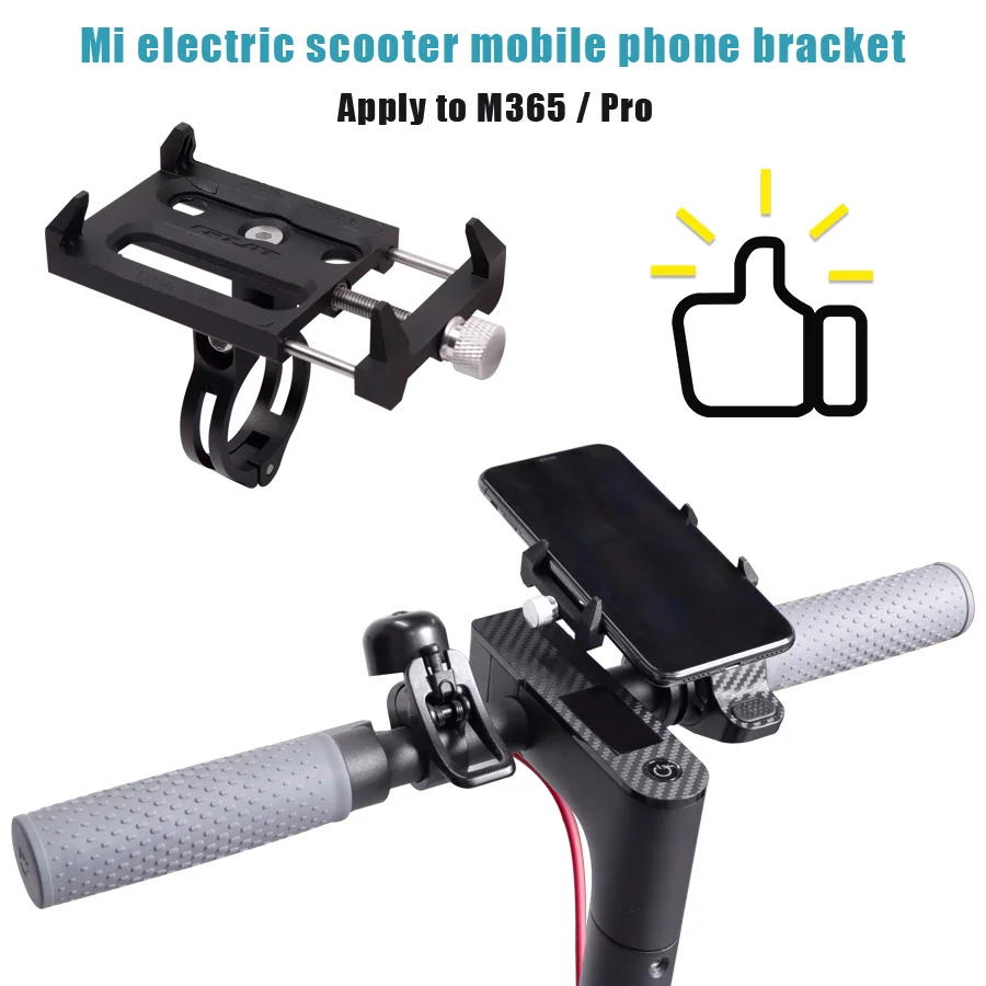 Anti-Slip Universal E- Scooter Phone Holder Mount Bracket For Xiaomi M365 Pro 1S Smart Mobile Racks Handlebar Clip 360 Rotatable