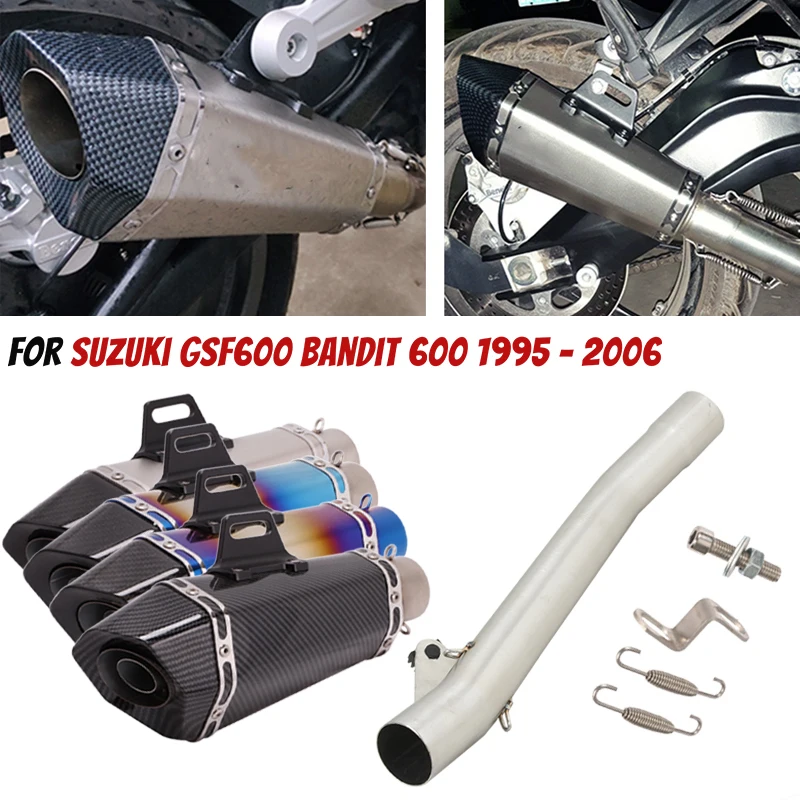 

Для SUZUKI BANDIT GSF600 GSF600S 1995-2006 гоночный мотоцикл выхлопная система модификация среднего звена труба глушитель DB Killer System