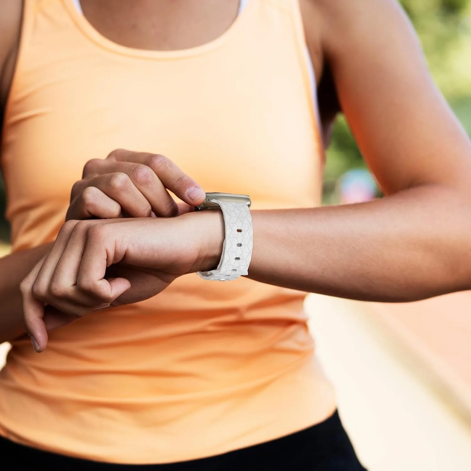Silikon-Ersatzarmband für Apple Watch 46mm 45mm 44mm 42mm 41mm 40mm Sportarmband für iWatch Series 12 11 10 9 8 7 6 Ultra 2/3 – Detail 2