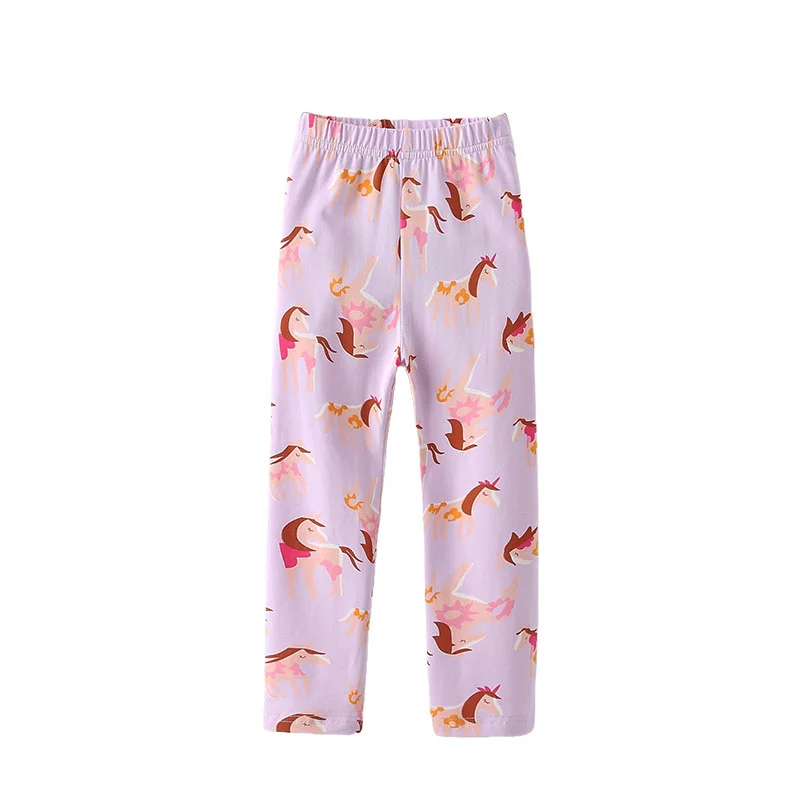 

3-8T Unicorn Cute Autumn Spring Girls Leggings Pants Girls Clothing Full Length Pants Fashion Baby Skinny Pencil Pants