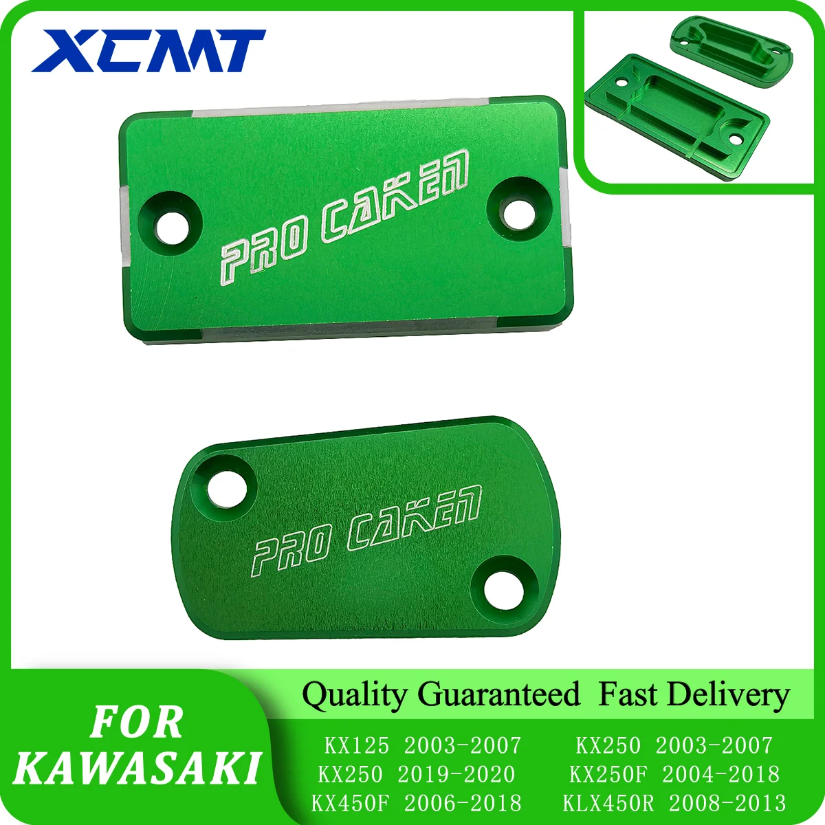 

CNC Motorcycle Front Rear Brake Fluid Reservoir Cap Cover For Kawasaki KX125 KX250 KX250F KX450F KLX300R KLX450R KX 250F 450F