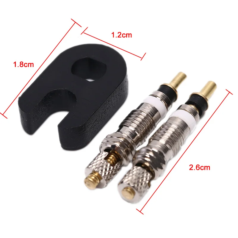 Bicycle MTB Bike Valve Core Presta To Schrader French Air Pump Valve Detachable Presta Valve Core Replacement 3pcs/set