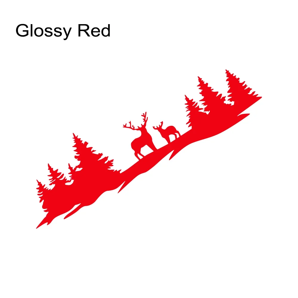 سيارة الصيد أشجار الغزلان ملصق شاحنة صغيرة نافذة الباب الخلفي الباب الخلفي الفينيل 4x4 على الطرق الوعرة ديكور ملصق مائي ضبط السيارات الملحقات