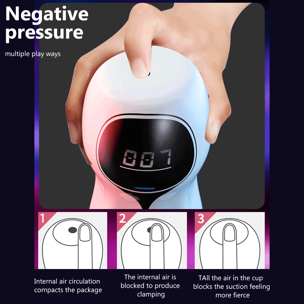 Automatic Sucking Male Mastubator Blowjob Masturbation Equipment Machine Sex Toys Adult Goods for Men Man Masturbators Cup
