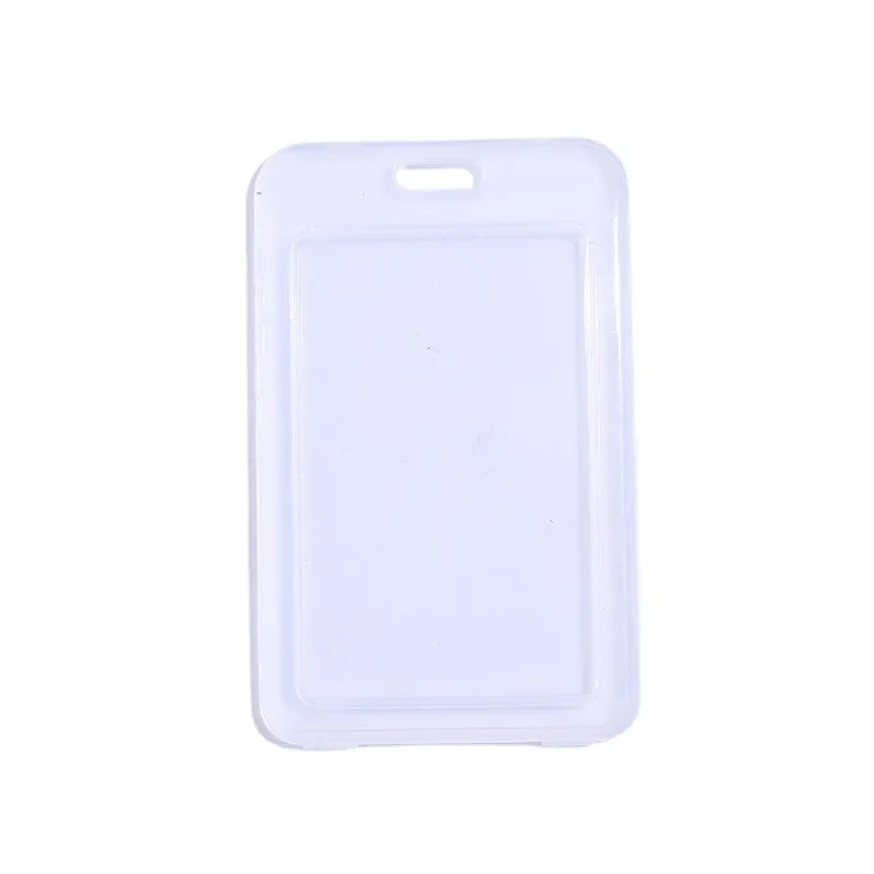 1 Piece Transparent ID Card Holder Nurse Doctor ID Name Card Business Card Work Badge Holder Office Supplies Badge clip