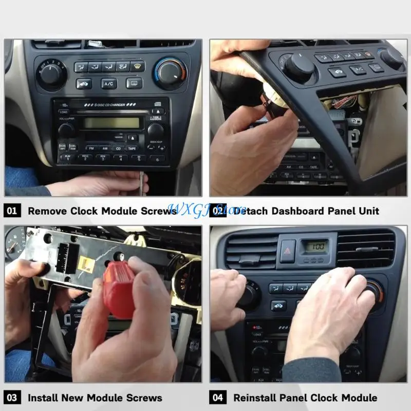 

37JE Car Heating Control Module with Surfaces Finish & Complete Mounting set Automotive Climate Control Unit for Automotives