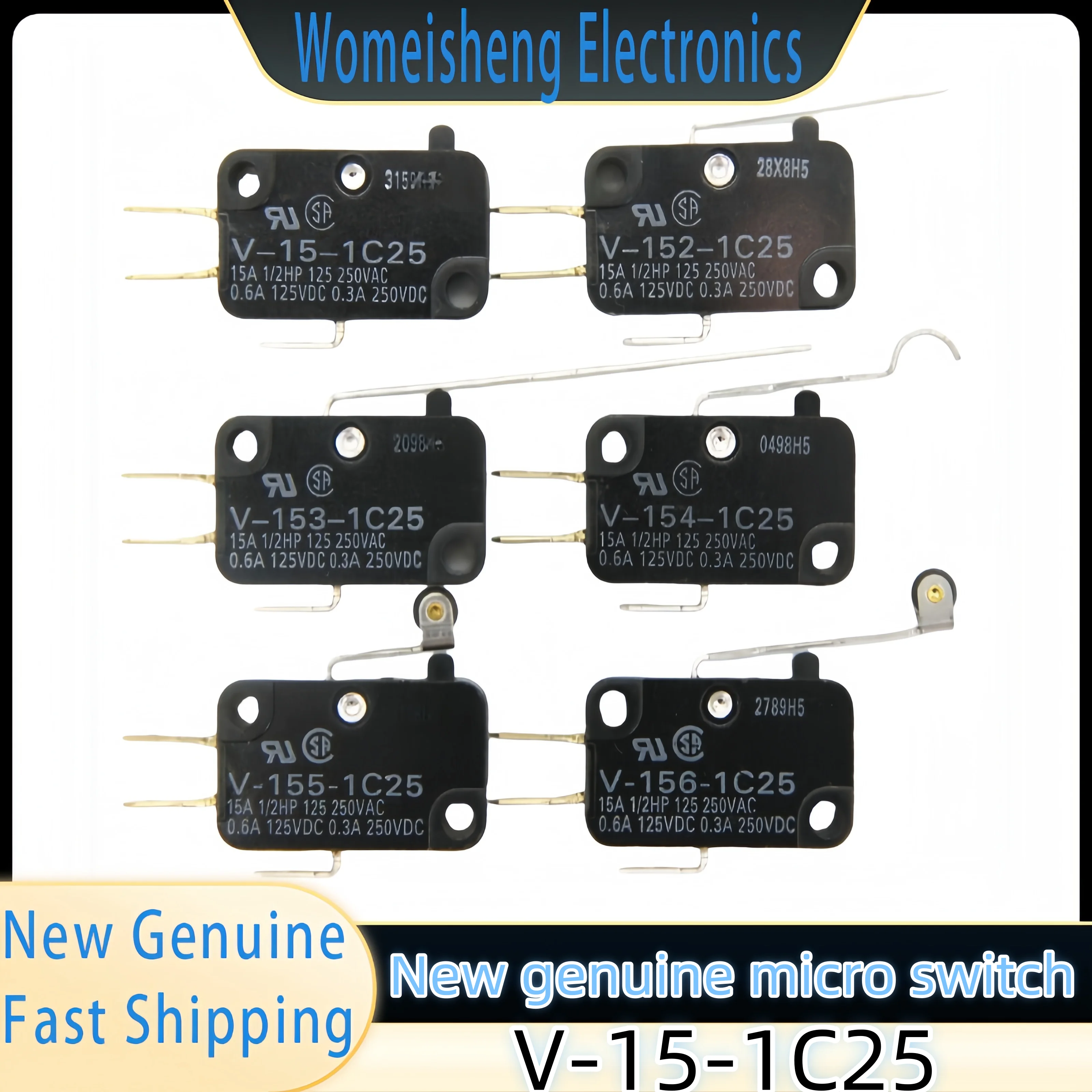

New Genuine V-15-1C25 Microswitch 1PCS
