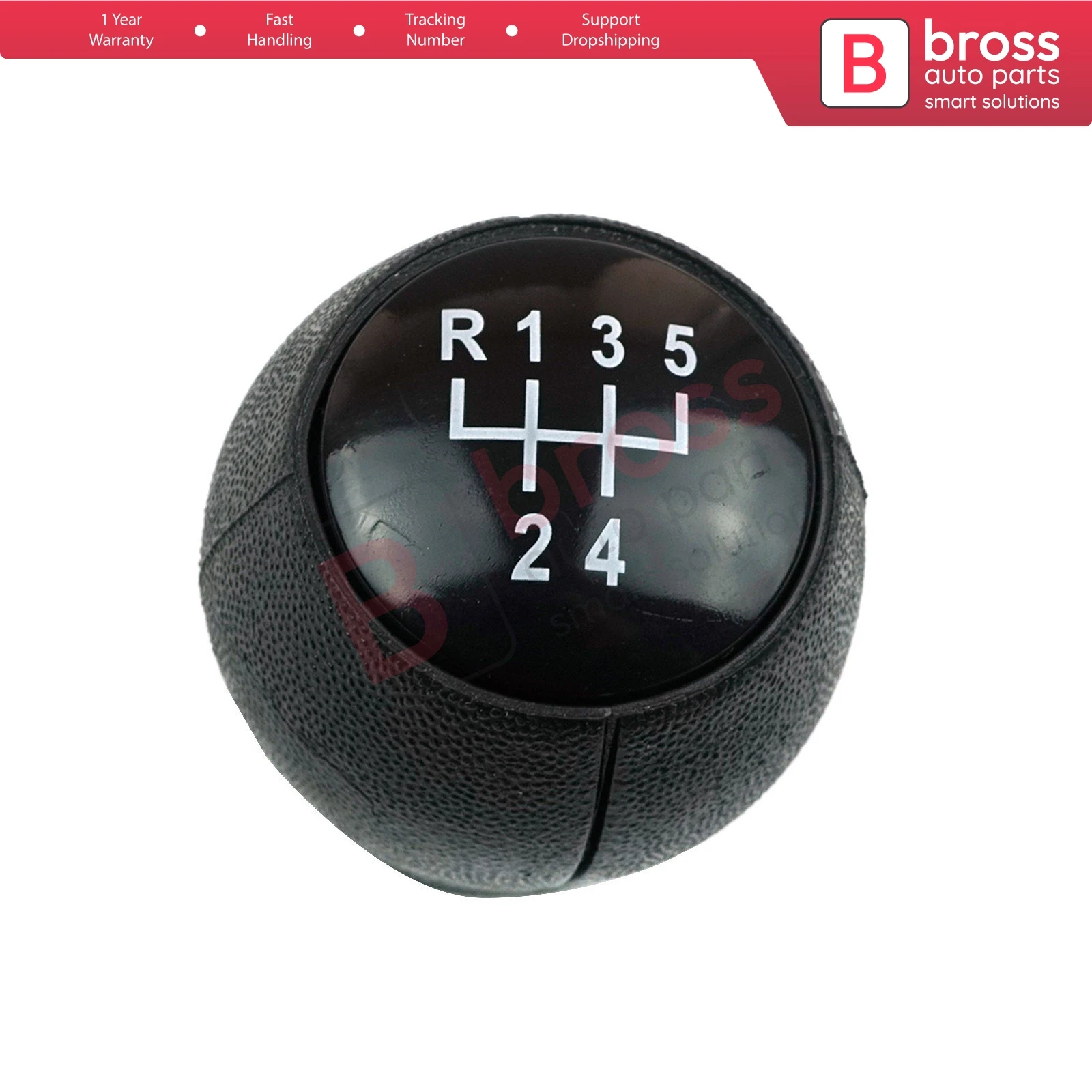 

Bross Auto Parts BSP536 5-Speed Gear Shift Stick Knob Black For Opel Vauxhall Vectra B, vectra C, Astra G, Corsa Fast Shipment