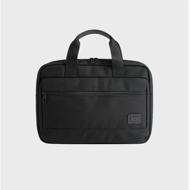 

Universal Briefcase Men's Business Tote Bag Large Capacity Commuter Bag Minimalist Black Ballistic Nylon Laptop Case