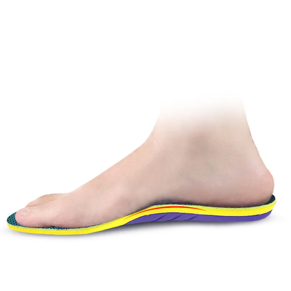 

1Pair Breathable Sports Insoles Shock-Absorbing Arch Support Shoe Pads Sweat Absorb for Men Women Size L Assorted Color