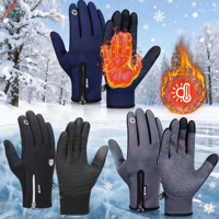 Winter Thermal Gloves for Men and Women, Touch Screen Fingers Waterproof Windproof Anti Slip Warm Gloves for Hiking Driving