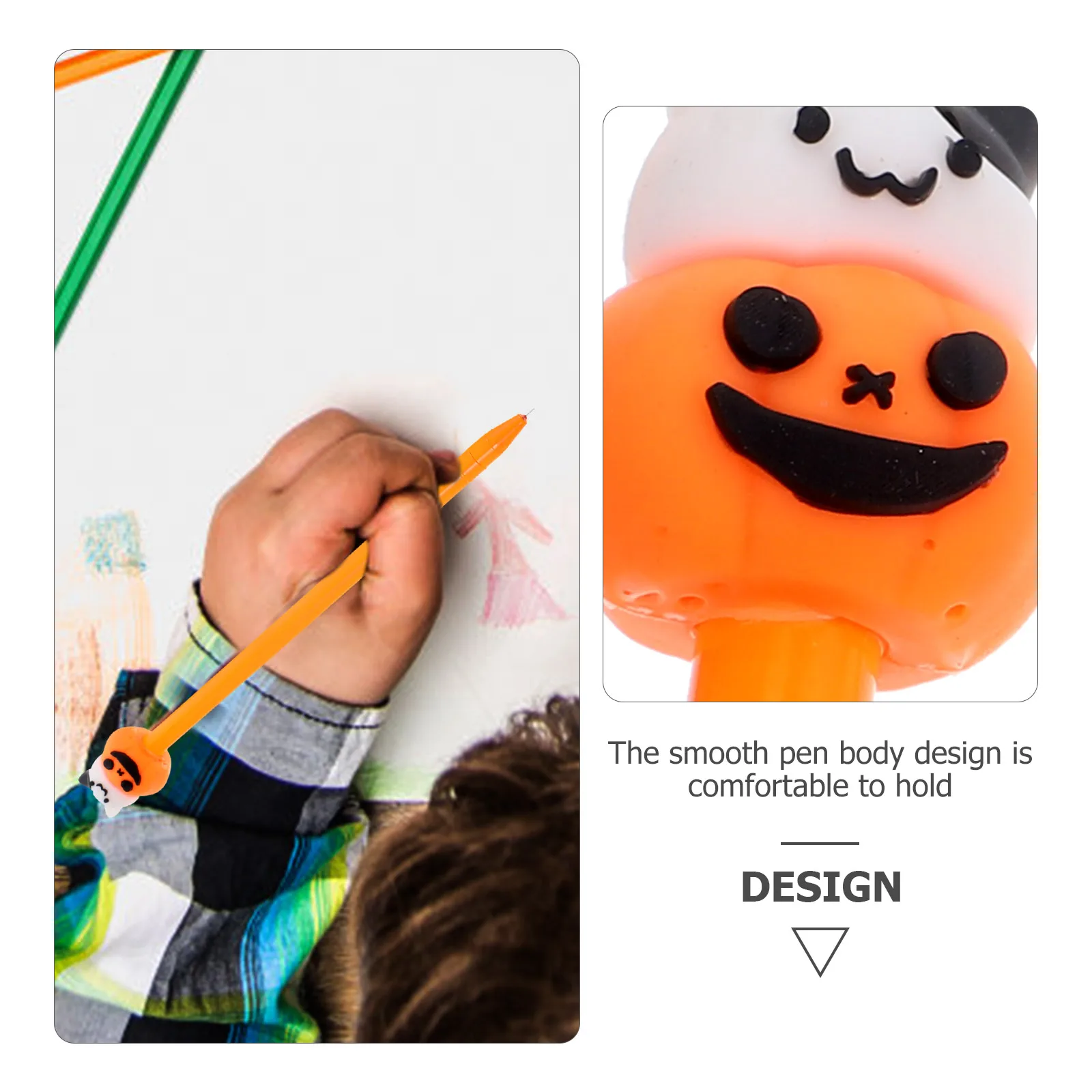 

3Pcs Pumpkin Pens Halloween Pens Kawaii Design Smooth Writing Comfort Grip Cute Stationery for Students Teachers Note Taking