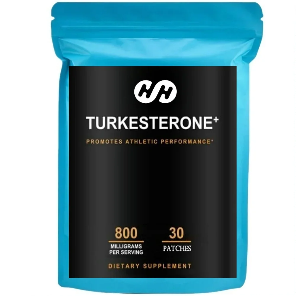 30 Patches Turkesterone Transdermal Patches Ultra High Strength for Athletic Performance & Muscle Mass Anti Aging