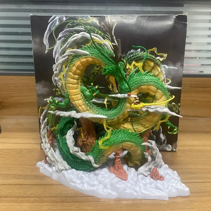 Dragon Ball Anime Figure 22cm Shenron Figures Goku And Shenron Figurine Pvc Statue Model Doll Collection Ornament Kids Toy Gifts