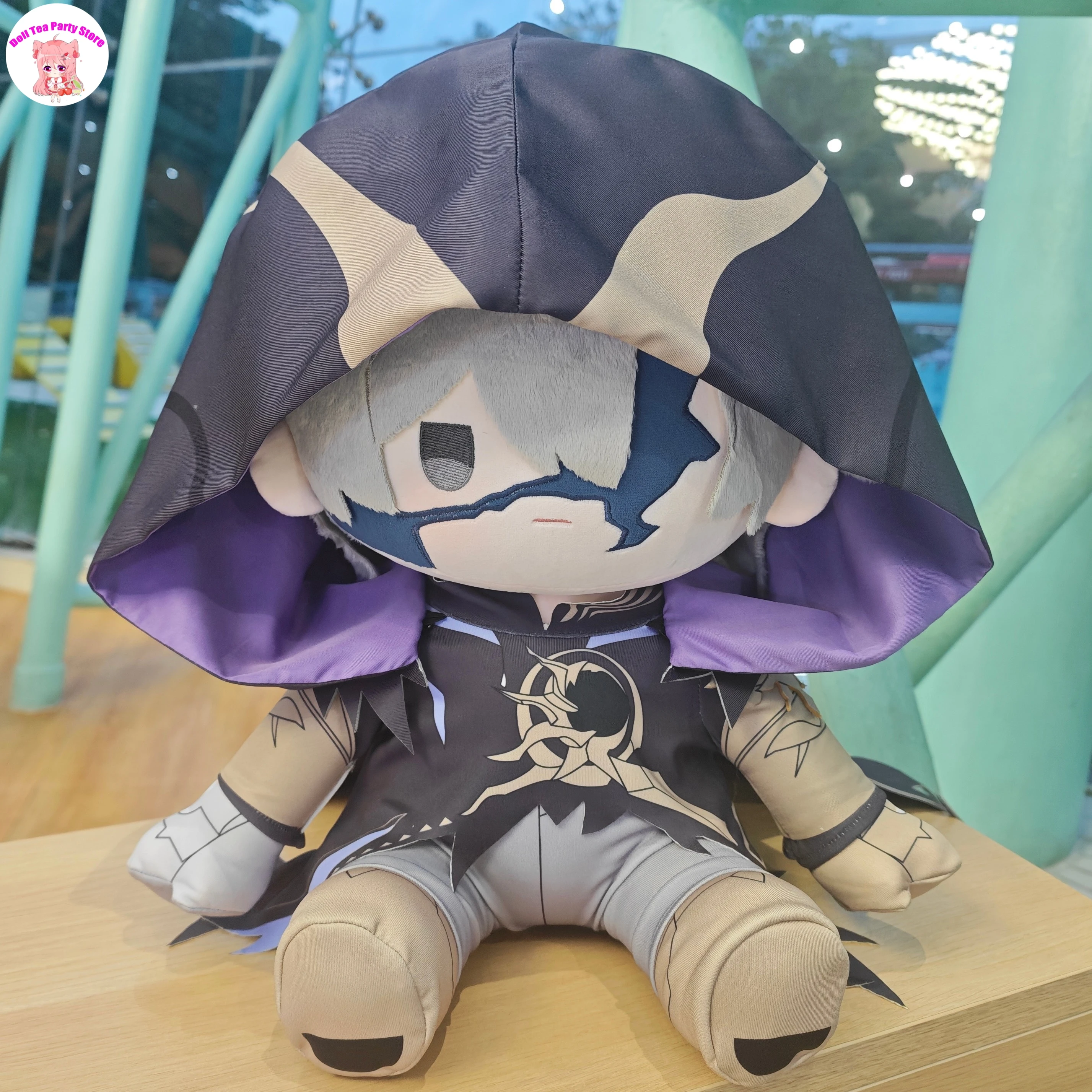 Pie-non Khaslana Cartoon Sitting Doll Cosplay 40cm Anime Honkai：Star Rail Dress Up Cotton Figure Model Hug Pillow Birthday Gift