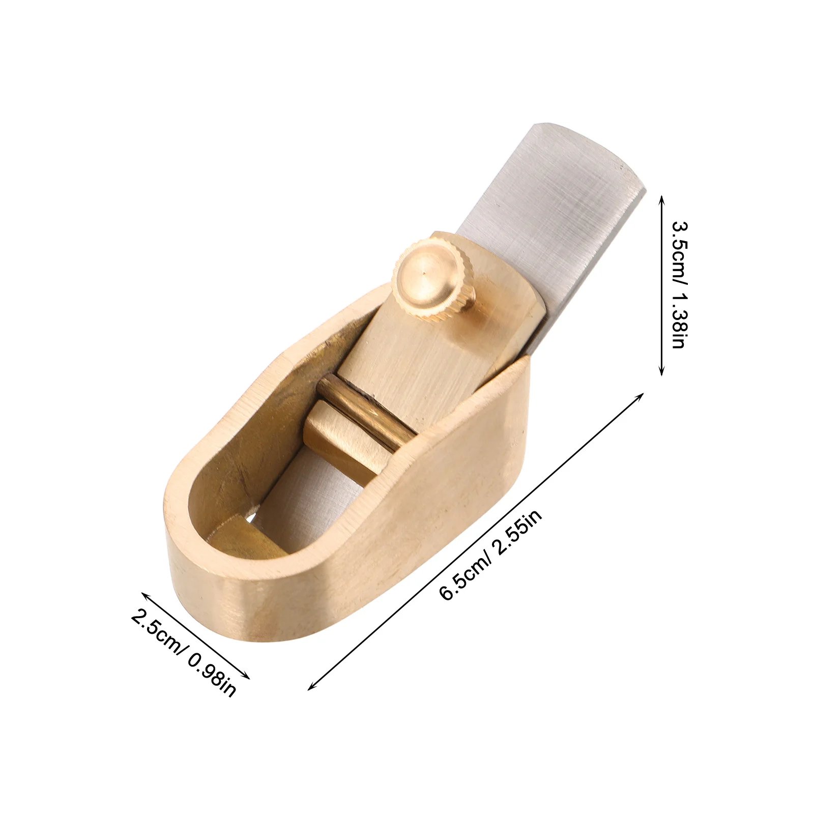 Compact Violin Thumb Planer Precision Brass Woodworking Tool for Flat Bottom Fingerboard Adjustment and Instrument Restoration
