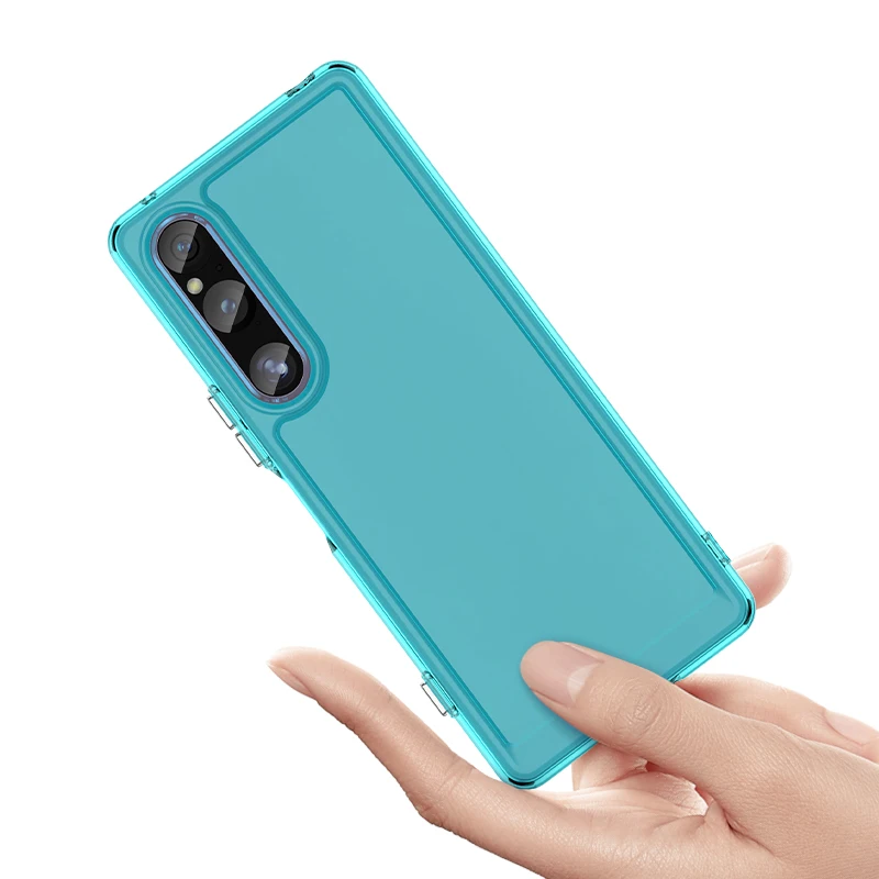 Candy Shockproof Silicone Bumper Phone Case For  SONY Xperia 1 V 10V Soft cases