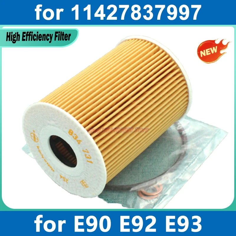 For BMW E90 E93 E92 S65B40A S65B44A 4.0L 4.4L Engine 2007-2013 Car Oil Filter 1-6-10PCS 11427837997