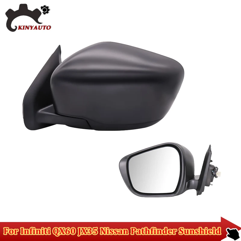 For Nissan Terra Side External Rearview Rear view Mirror Assembly Assy INCL Lens Turn Signal Light Shell Frame Cover Holder