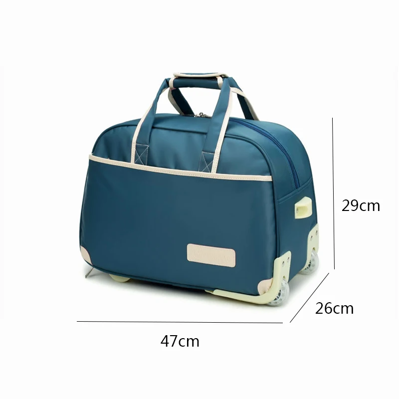 Fashion Rolling Travel Suitcase Luggage Bag Trolley Case with Wheels Waterproof Folding Luggage Men Women Handbags