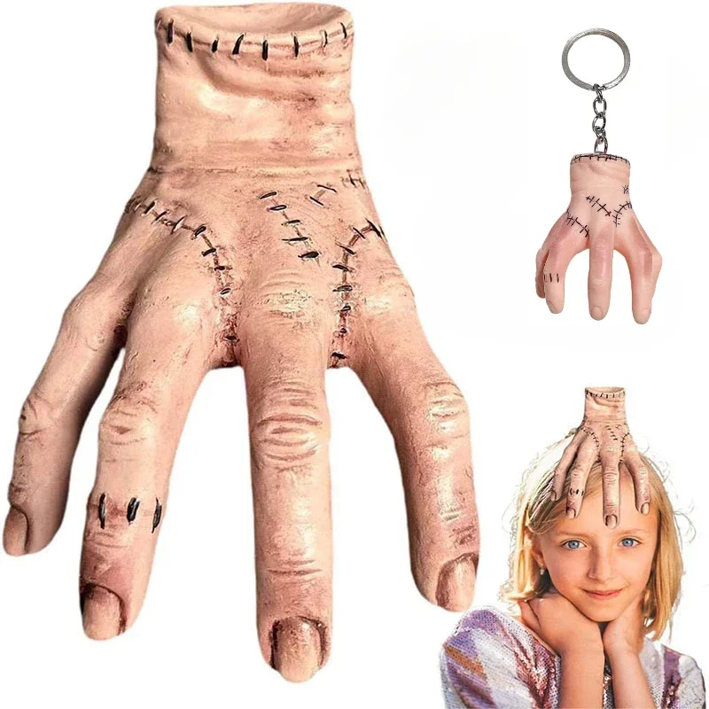 

Scary Hand From Addams Cosplay Prop Anime Figure PVC Statue Model Doll Mini Keychain Collectible Room Decoration Toy Gift