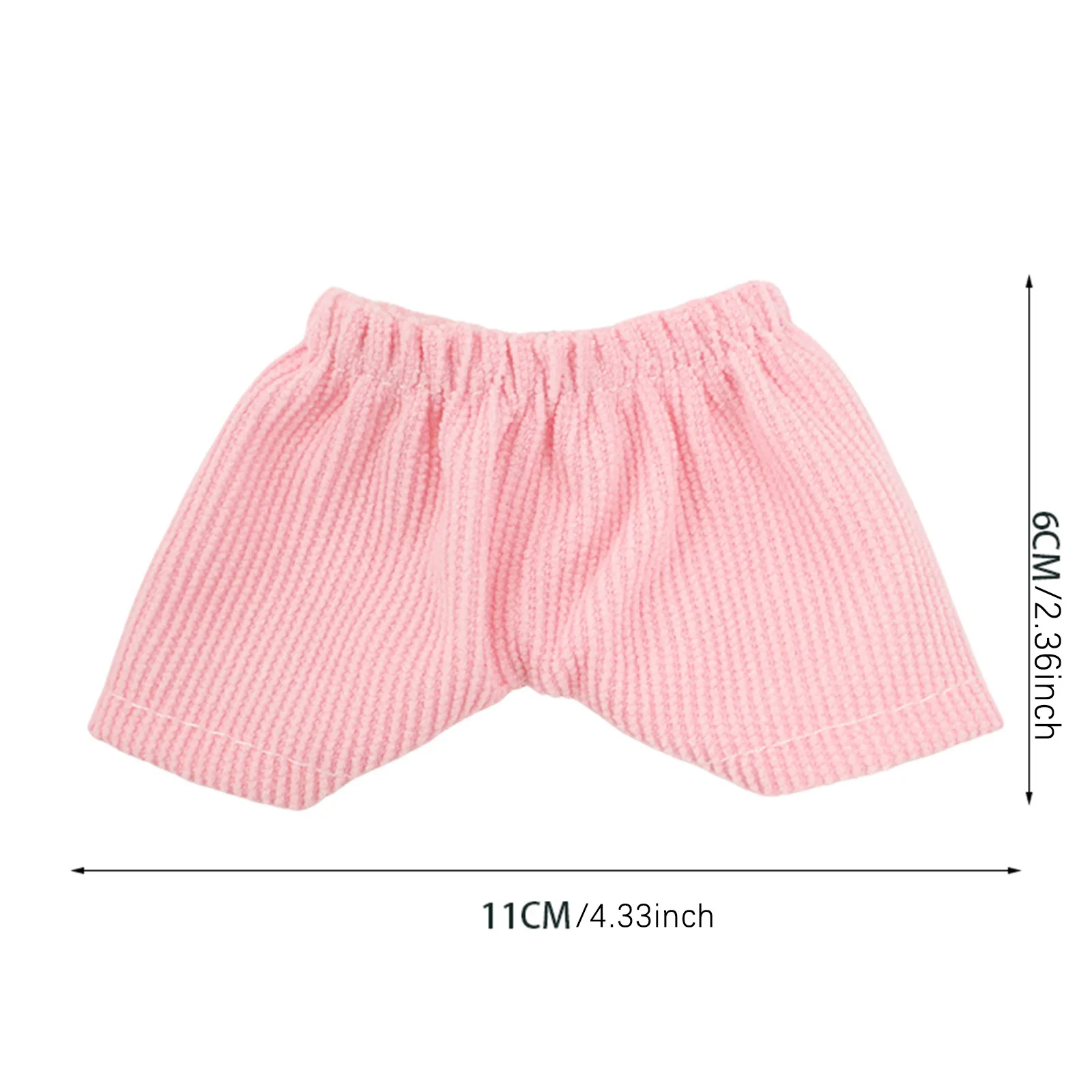 For Labubu Doll Pants Drawstring Jeans Cute Solid Color Pants Dressing Accessories For 17CM Plush Doll Clothes,Kid DIY Toys Gift