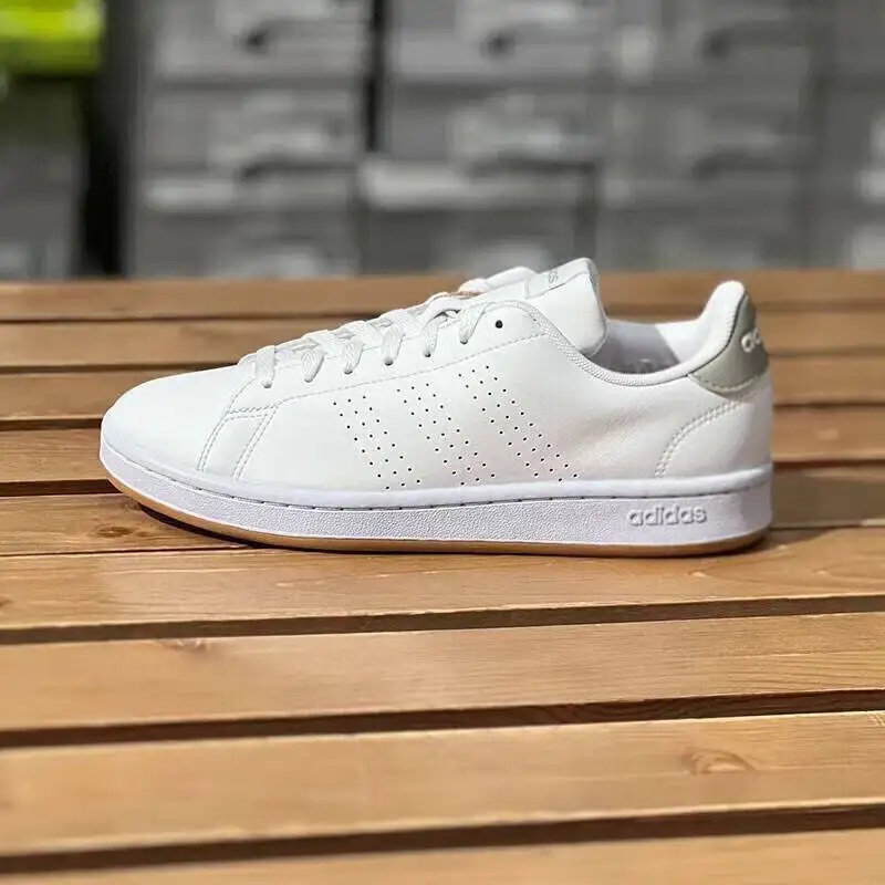 Adidas Herenschoenen Laag Uitgesneden Lederen Witte Schoenen Ademende Demping Lichtgewicht Casual Schoenen Sportschoenen Gz5303