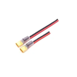 3 pz Amass XT60 connettore maschio spina cavo di alimentazione Pigtail con condensatore 35V 560UF 12AWG filo di Silicone 100/150mm per RC FPV Drone