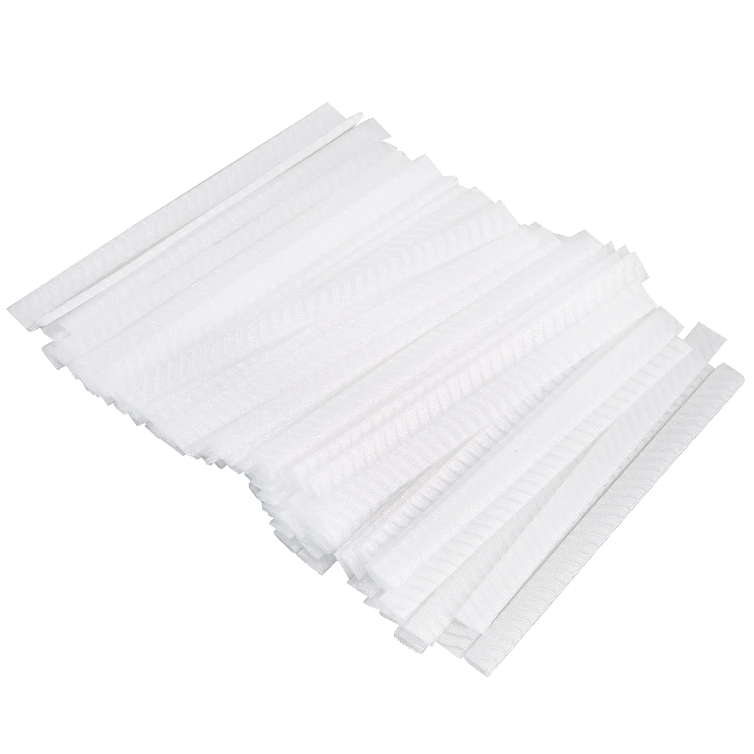 MALL 100 pcs Make Up Brush Pen Netting Cover Mesh Sheath Protectors Guards Protective cover Sheath Net (White)