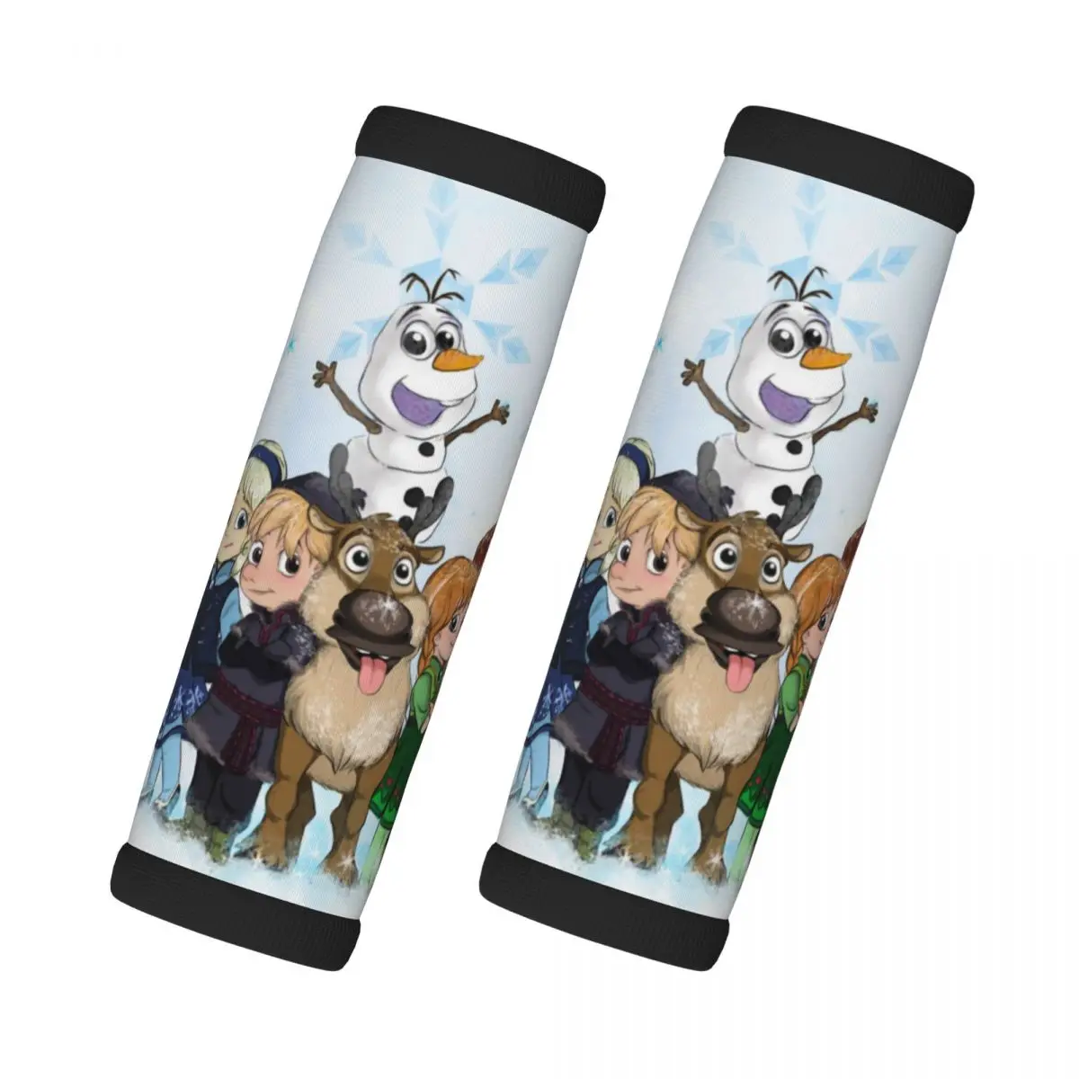 

Изготовленная на заказ ручка для багажа с рисунком Эльзы и Анны, идентификатор чемодана, 2 шт., ручка для холодильника «Замороженная»