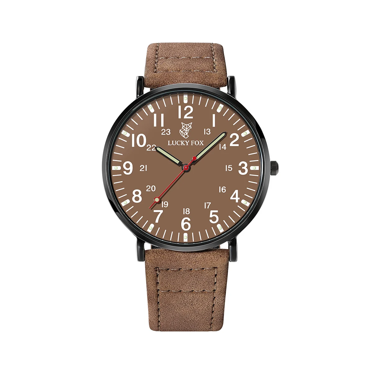 Men's Classic Luxury Quartz Watch with Large Round Dial