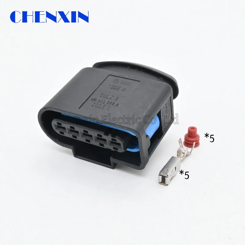 For Jetta Golf MK4 Beetle TDI ALH 1J0 973 999 A 5 Pin Auto Waterproof Connector MAF Mass Air Flow Plug Wire Harness 1J0973999A