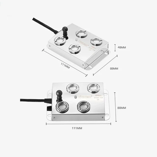 KERI M0403 4 cabezales Industrial comercial eléctrico ultrasónico atomizador generador de niebla humidificador nebulizador