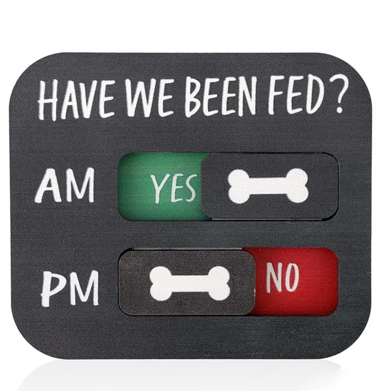 

RMWIN-Табличка-напоминание о кормлении кошек и собак с раздвижной таблицей AM/PM для предотвращения перекорма B