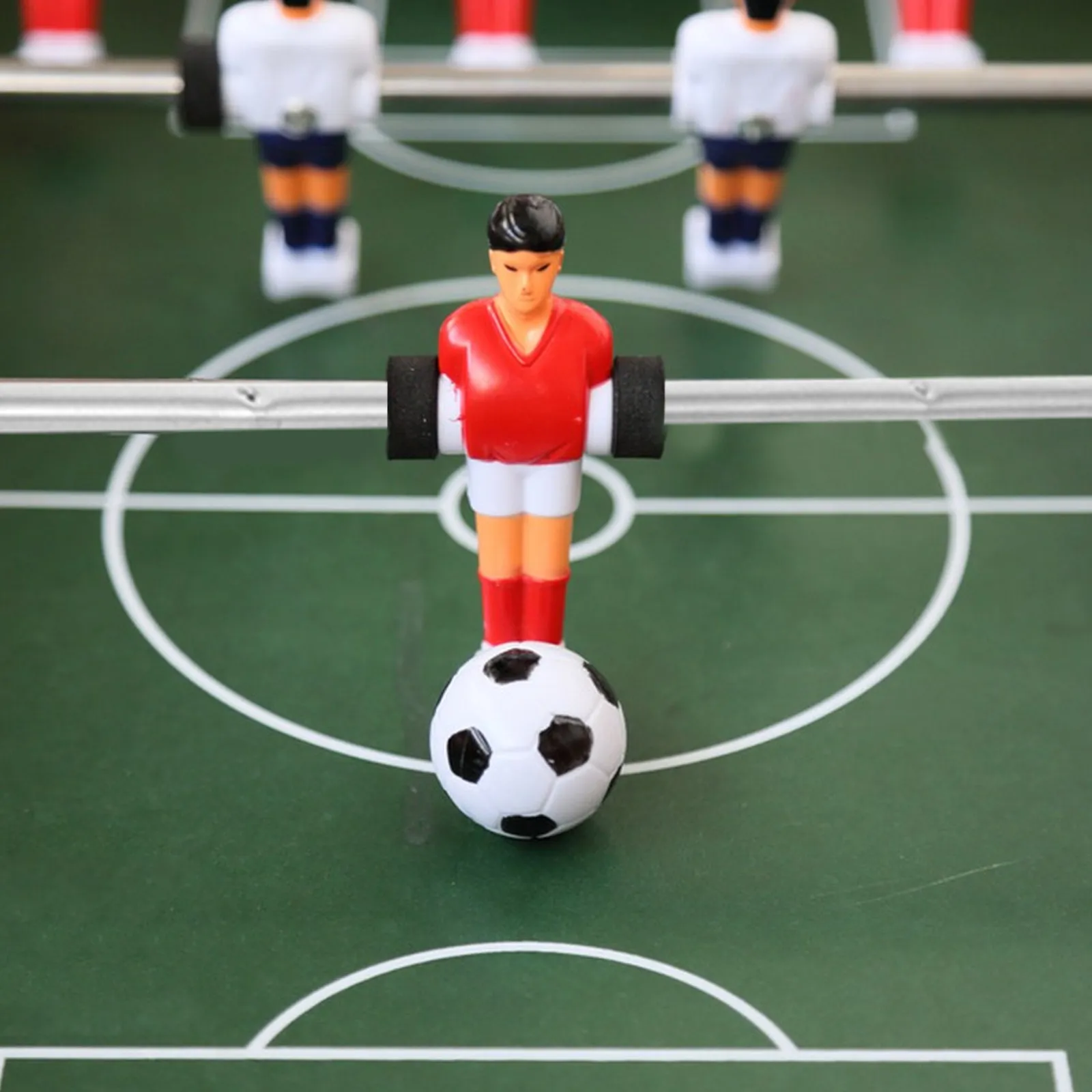 

2Pcs Football Machine Rod Metal Rod Foosball Table Replacement Part Table Football Supply