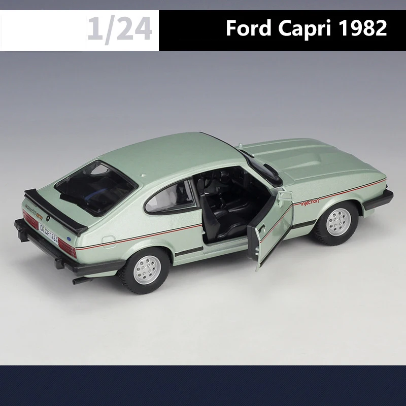 Bburago 1:24 Ford Capri 1982 Model Samochodu z Odlewu Stopu, Pojazdy Zabawki, Model Samochodu, Miniaturowy Model Samochodu dla Dzieci