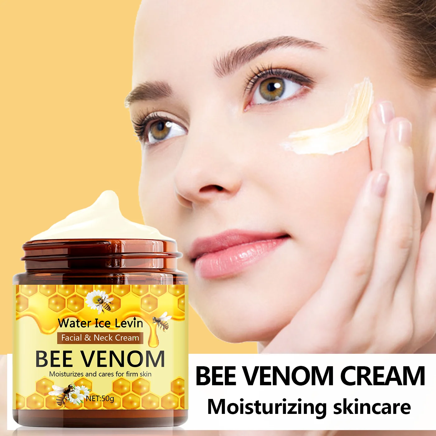 Bee Venom Cream Face Whitening Cream Remove Dark Spots Fade Freckle Melanin Anti Wrinkle Aging Moisturizing Brighten Skin