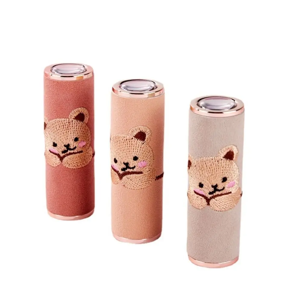 الدب الصغير حاوية أحمر الشفاه استبدال حامل زجاجات إعادة الملء حاوية بلسم الشفاه الفارغة 3.5 مللي أدوات ماكياج المحمولة السفر