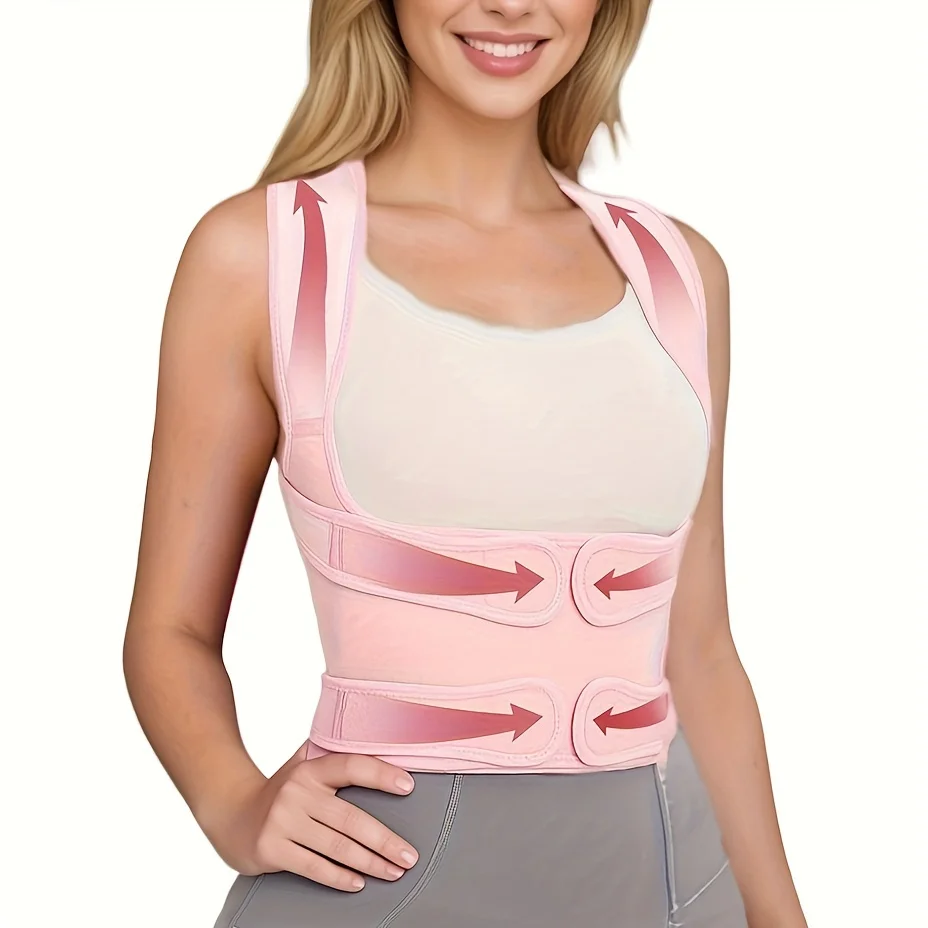 Back Brace and Posture Corrector for Women Men, Adjustable & Lightweight - Scoliosis & Hunchback Correction, Relief Back Pain - view 6