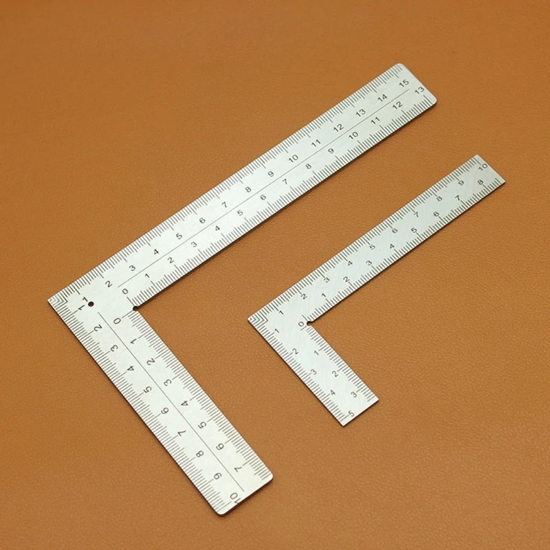 Stainless Steel Framing Square Ruler 90 Degree Scale Ruler Double Side Angle Ruler Measuring Layout Tool for Drop Shipping